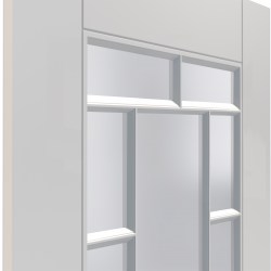 Фрагмент двери с белым стеклом